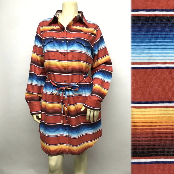 ❌❌SOLD❌❌ TASHA POLIZZI Colt 44 Ranch SERAPE Dress - Picture 4 of 8